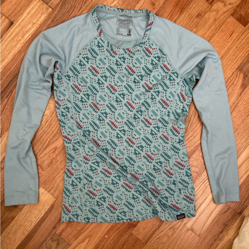 Patagonia Capilene Midweight Shirt - Blue and Red
